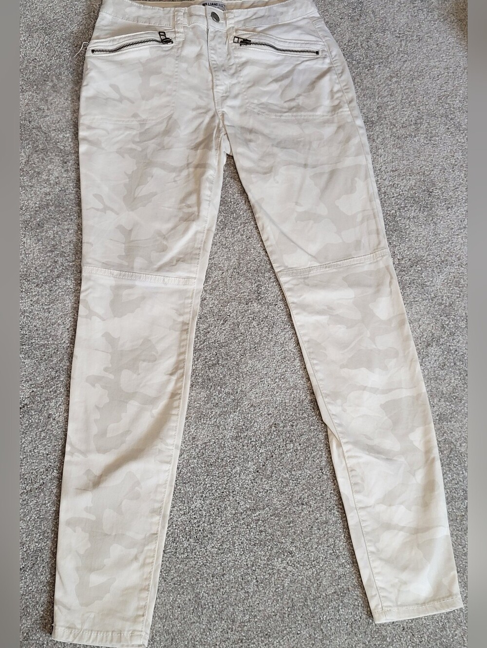 William Rast Women's Skinny Camo Jeans in Light Beige